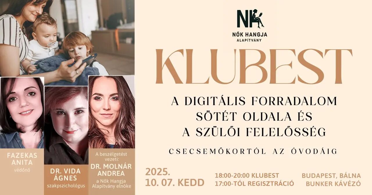 A digitális forradalom sötét oldala és a szülői felelősség - csecsemőkortól az óvodáig